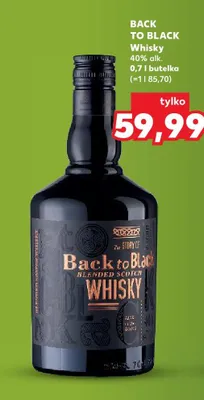 Whisky Back to Black 40% alk. promocja w Kaufland