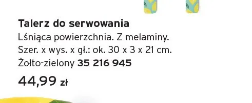 Talerz do serwowania promocja w Tchibo