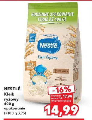 Kleik ryżowy Nestlé promocja w Kaufland