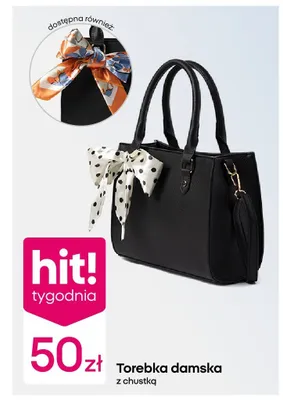 Torebka damska z chustką promocja w Pepco
