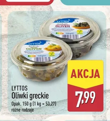 Oliwki greckie czarne Lyttos promocja w Aldi