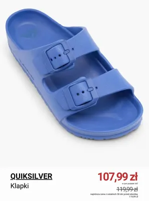 Klapki Quiksilver promocja w Deichmann