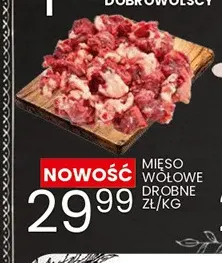 Mięso wołowe drobne promocja w Wafelek