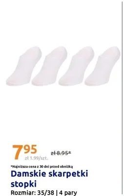 Damskie skarpetki stopki 35/38 4-pak promocja w Action