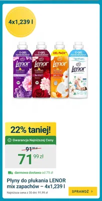 Płyny do płukania Lenor mix zapachów 4-pak promocja w ERLI