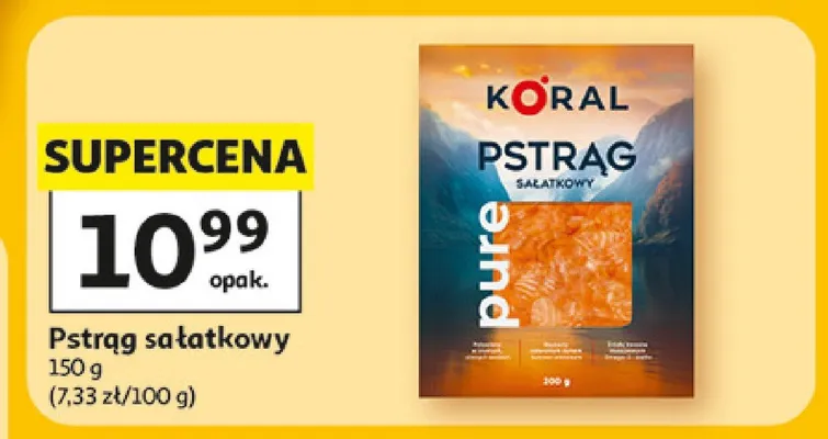Pstrąg sałatkowy Koral pure promocja w Auchan