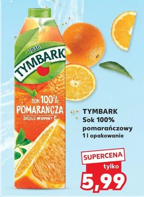 Sok 100% pomarańczowy promocja w Kaufland