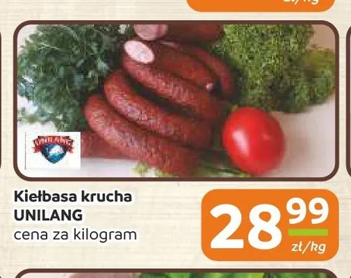 Kiełbasa krucha Unilang promocja w Społem Częstochowa
