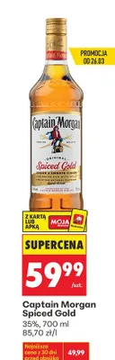 Rum Captain Morgan Spiced Gold promocja w Biedronka