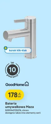Bateria umywalkowa GoodHome Maza chrom promocja w Castorama