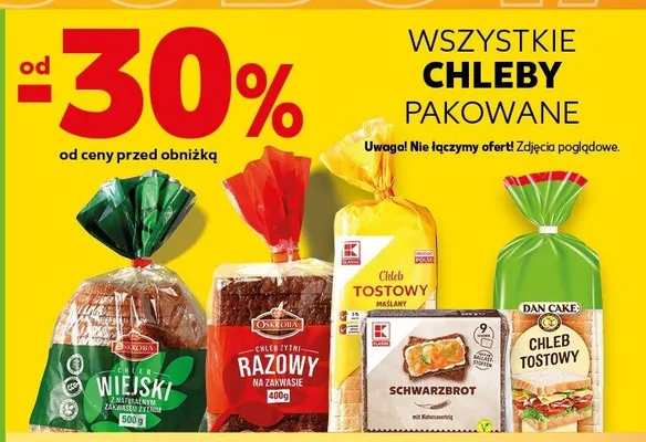 Chleb pakowany różne rodzaje promocja w Kaufland