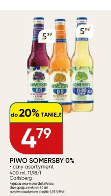 Piwo bezalkoholowe Somersby Mandarine promocja w Chata Polska