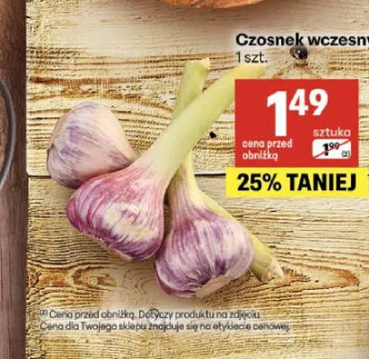 Czosnek wczesny promocja w Delikatesy Centrum