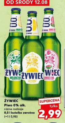 Piwo bezalkoholowe Żywiec Arbuzada Arbuz & Truskawka promocja w Kaufland