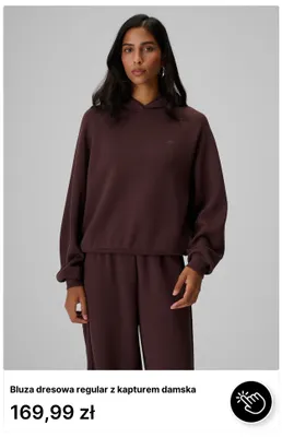 Bluza dresowa regular z kapturem damska 4F promocja w 4F