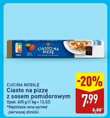 Ciasto na pizzę z sosem pomidorowym Cucina Nobile promocja w Aldi
