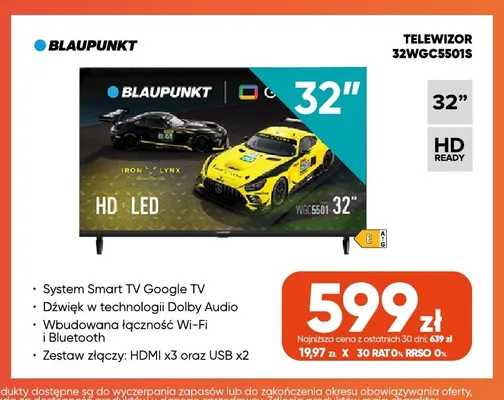 Telewizor 32WGC5501S Blaupunkt promocja w Max Elektro