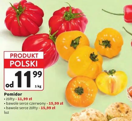 Pomidory żółte promocja w Intermarche