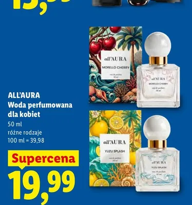 Woda perfumowana dla kobiet All'Aura Morello Cherry promocja w Lidl