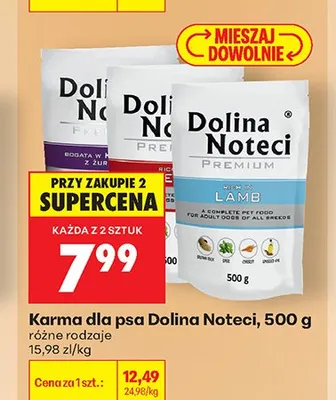Karma dla psa Dolina Noteci Premium promocja w Biedronka