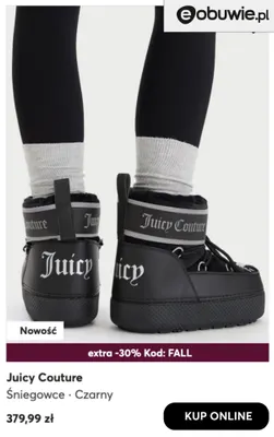 Śniegowce Juicy Couture promocja w eobuwie.pl