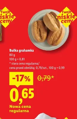 Bułka grahamka promocja w Lidl