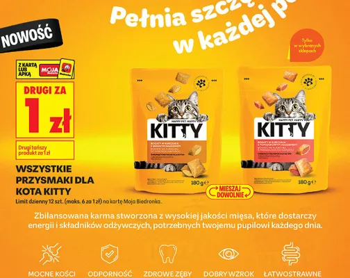 Przysmaki dla kota w kurczaka i soczewicy warzywnej promocja w Biedronka