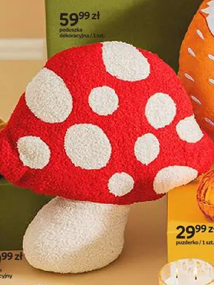 Poduszka dekoracyjna grzybek Hello Autumn promocja w Empik