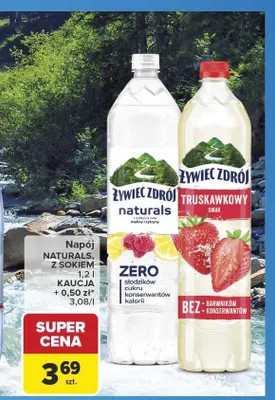 Napój Żywiec Zdrój Naturals truskawkowy promocja w Carrefour