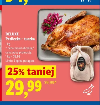 Perliczka - tuszka Deluxe promocja w Lidl