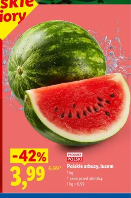 Arbuzy polskie luzem Lidl promocja w Lidl