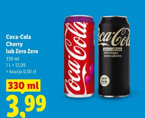 Napój gazowany Coca-Cola Zero Zero promocja w Lidl
