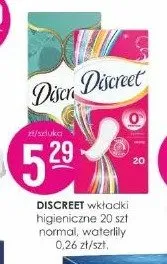 Wkładki higieniczne Discreet Waterlily 20-pak promocja w Drogerie Jasmin
