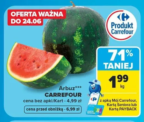 Arbuz promocja w Carrefour