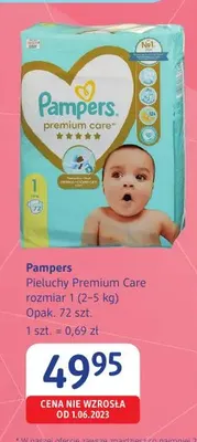 Pieluchy Premium Care rozmiar 1 Pampers promocja w Drogerie DM