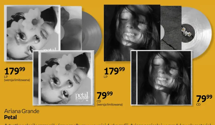 Płyta CD Ariana Grande Petal promocja w Empik