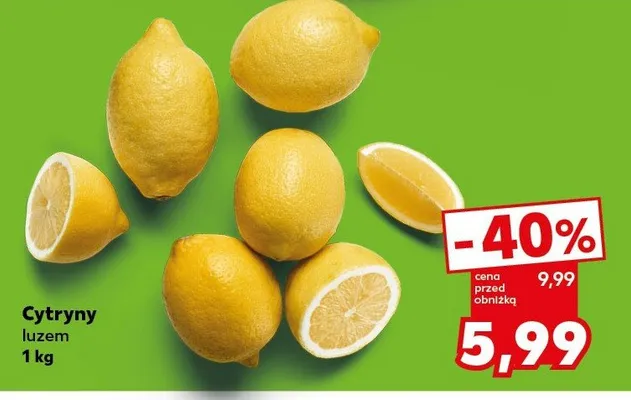 Cytryny luzem promocja w Kaufland