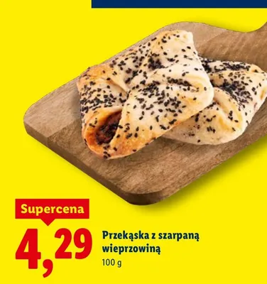 Przekąska z szarpaną wieprzowiną promocja w Lidl