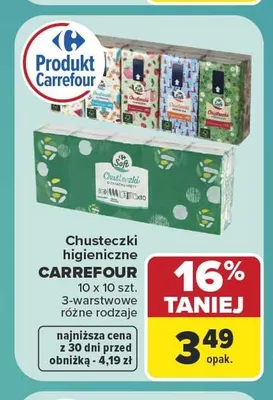 Chusteczki higieniczne Carrefour 10-pak promocja w Carrefour Market