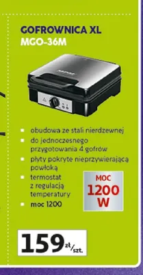 Gofrownica XL MGO-36 m promocja w Auchan