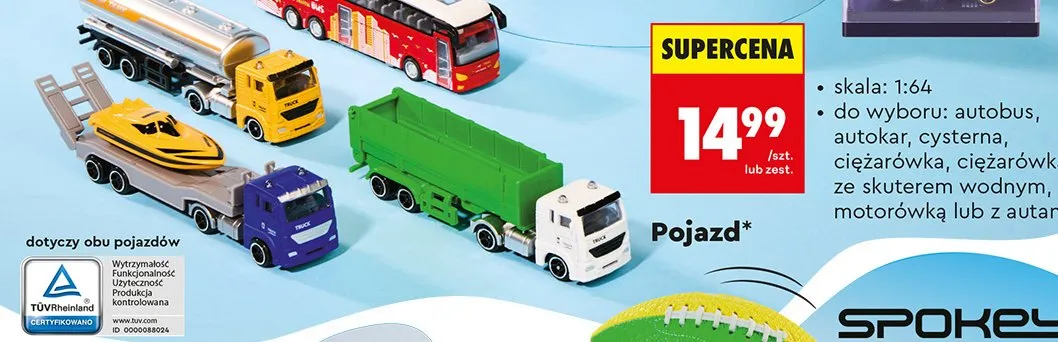 Cysterna Elefun skala 1:64 promocja w Biedronka
