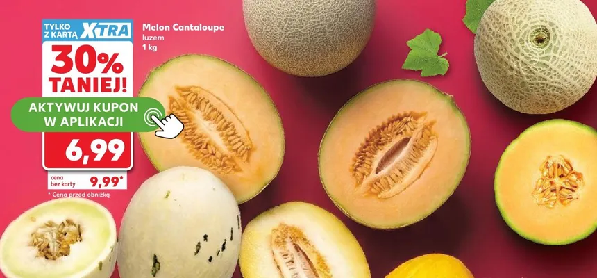 Melon Cantaloupe promocja w Kaufland