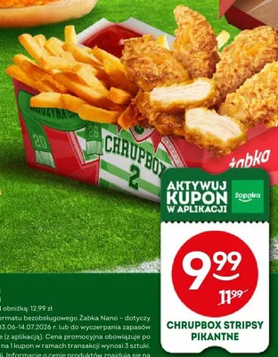 Chrupbox Stripsy pikantne Żabka promocja w Żabka