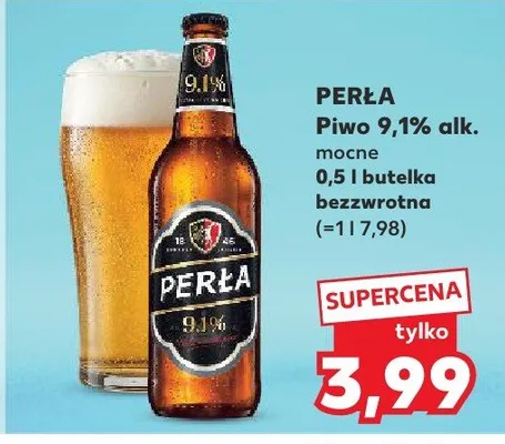 Piwo Perła 9,1% alk. mocne promocja w Kaufland