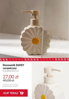 Dozownik ceramiczny Daisy promocja w Homla