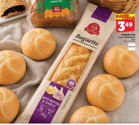 Bagietka z masłem i ziołami Artyza promocja w TOPAZ