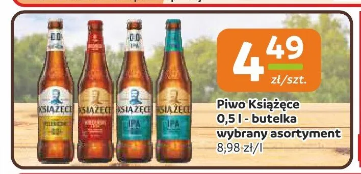 Piwo Książęce Złote Pszeniczne promocja w Społem Częstochowa