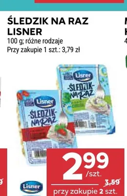 Śledzik na raz Lisner promocja w Stokrotka