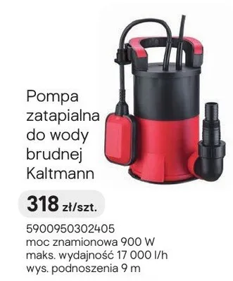 Pompa zatapialna do wody brudnej promocja w Castorama
