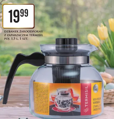 Dzbanek żaroodporny z zaparzaczem Termisil promocja w Dino